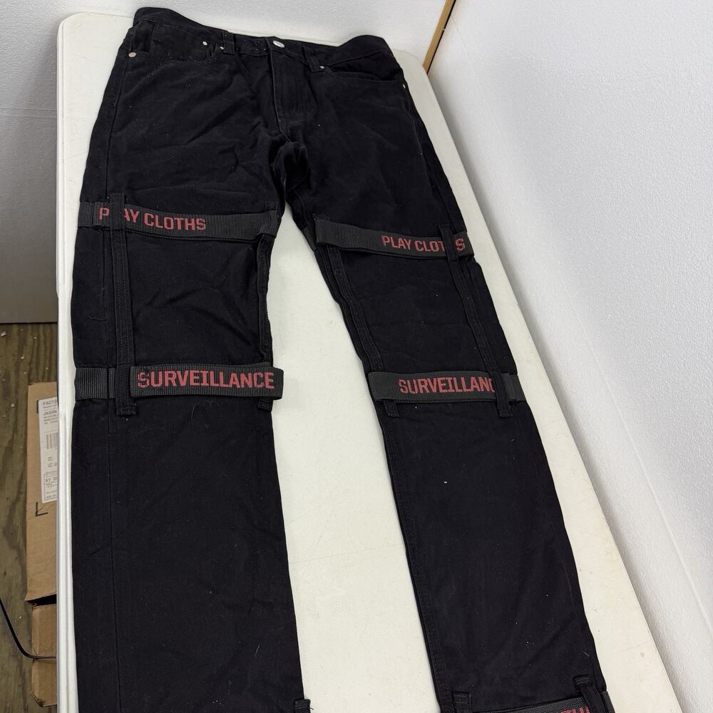 Play Cloths Men’s Pants Surveillance Straps Vintage NWT